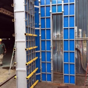 Full Height Single Story Wall Formwork Setting